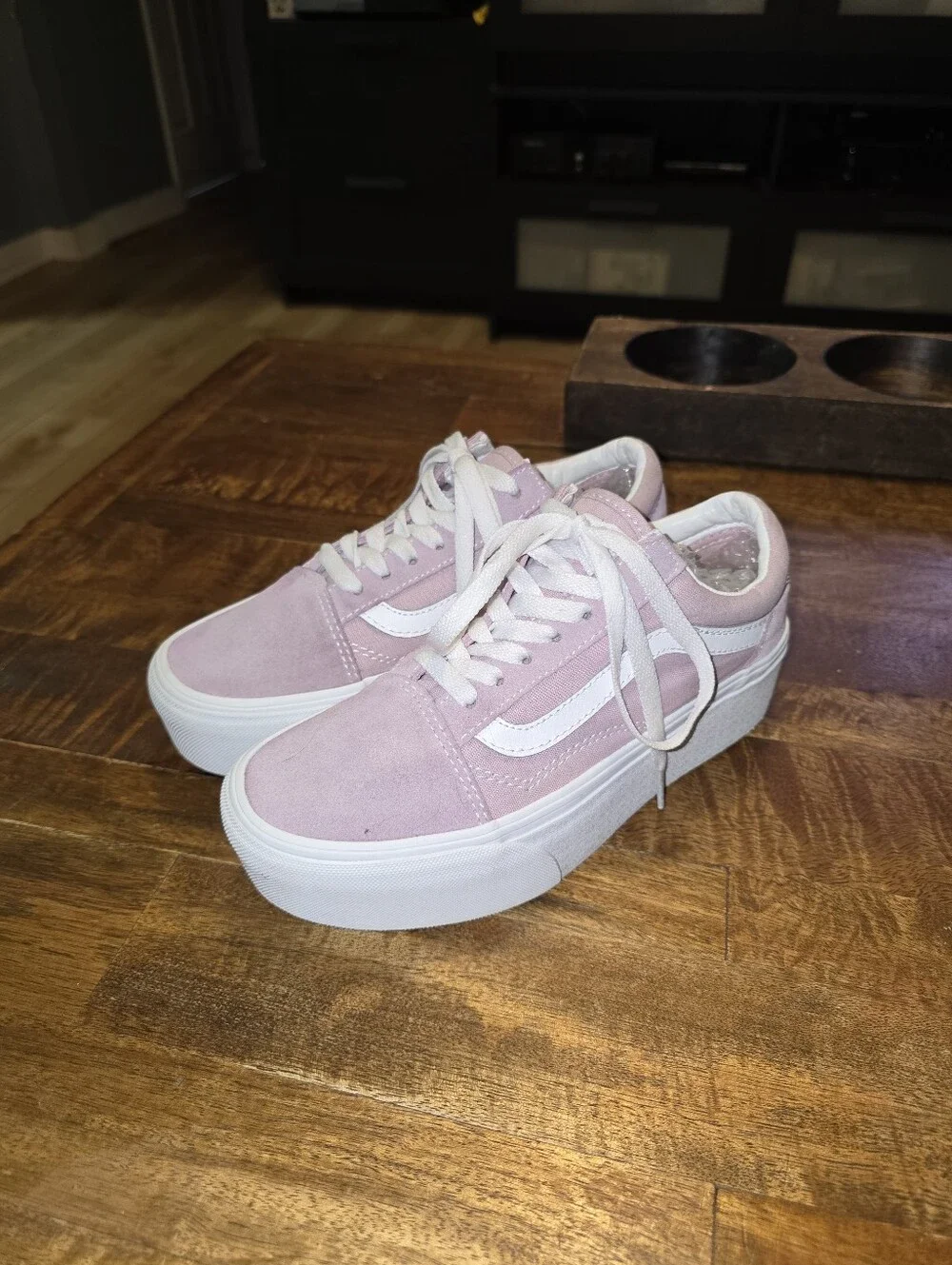 Vans Women Old Skool Stackform Keepsake Lilac Sz 6.5 US